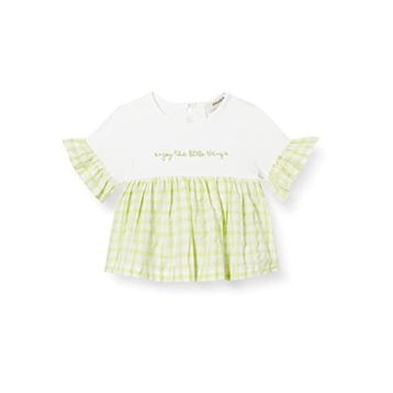 Panço Beyaz 12-18 Ay Kız Bebek Kısa Kollu T-Shirt