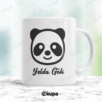 Panda Baskılı Porselen Kupa Bardak