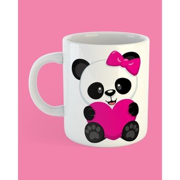Panda Baskılı Porselen Kupa Bardak