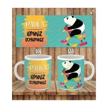 Panda Baskılı Porselen Kupa Bardak