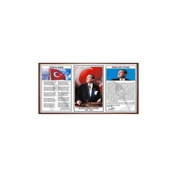 Panda PAN424 Milli Levha 3'lü 45x90 Ahşap Çerçeve