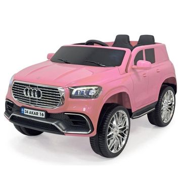 Pandamkee Admire Uzaktan Kumandalı 4x2 Deri Koltuk Bluetooth Pembe Akülü Araba