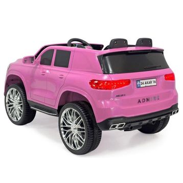 Pandamkee Admire Uzaktan Kumandalı 4x2 Deri Koltuk Bluetooth Pembe Akülü Araba