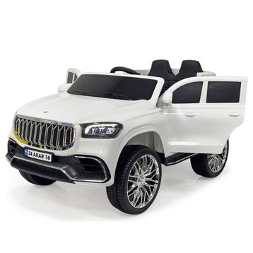 Pandamkee Ata GT 12 V Uzaktan Kumandalı Deri Koltuk Beyaz Akülü Araba