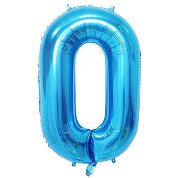 Pandoli 100 cm Mavi 0 Rakam Folyo Balon