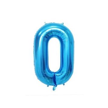 Pandoli 100 cm Mavi 0 Rakam Folyo Balon