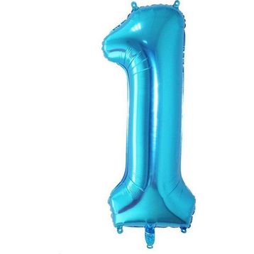 Pandoli 100 cm Mavi 1 Rakam Folyo Balon