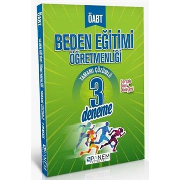Panem Yayınları - Öabt Beden Eğitimi Öğretmenliği 3 Deneme Çözümlü