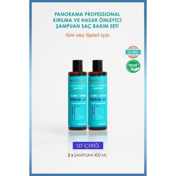 Panorama Professional 2x400 ml Kırılma ve Hasar Önleyici Bakım Şampuan