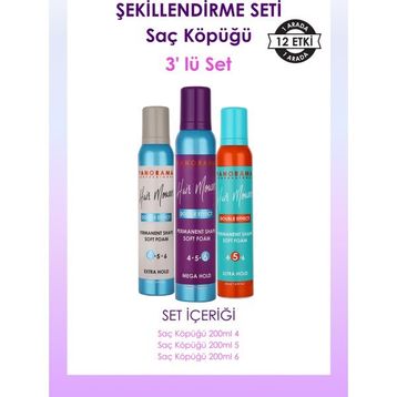 Panorama Professional 3x200 ml Saç Köpüğü