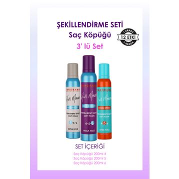 Panorama Professional 3x200 ml Saç Köpüğü