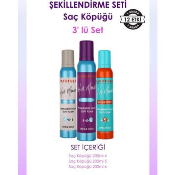 Panorama Professional 3x200 ml Saç Köpüğü