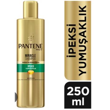 Pantene 250 ml Miracle İpeksi Yumuşaklık Keratin Koruyuculu Elektriklenmeye Eğilimli Saçlar Şampuan