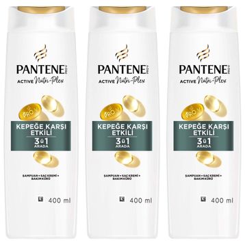 Pantene 3x400 3'ü 1 Arada Kepek Karşıtı Şampuan