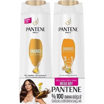 Pantene 600 ml Onarıcı Şampuan+350 ml Saç Kremi