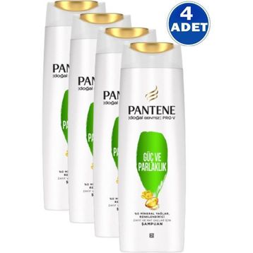 Pantene Güç ve Parlaklık 4x400 ml Şampuan