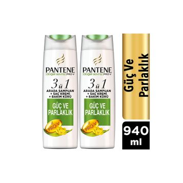 Pantene Pro-V Temel Bakım 2'si 1 Arada 300 ml Şampuan ve Saç Bakım Kremi