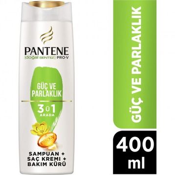 Pantene Temel Bakım 3'ü 1 Arada Şampuan + Bakım Kremi ve 400 ml Bakım Kürü