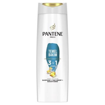 Pantene Temel Bakım 3'ü 1 Arada Şampuan + Bakım Kremi ve 400 ml Bakım Kürü
