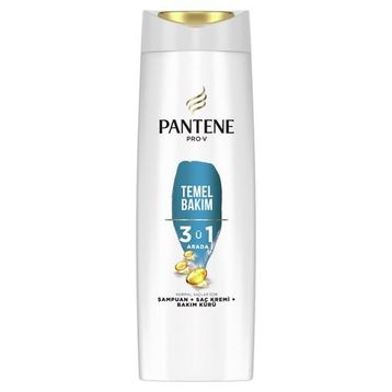 Pantene Temel Bakım 3'ü 1 Arada Şampuan + Bakım Kremi ve 400 ml Bakım Kürü