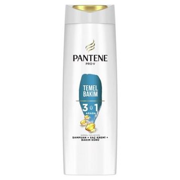 Pantene Temel Bakım 3'ü 1 Arada Şampuan + Bakım Kremi ve 400 ml Bakım Kürü