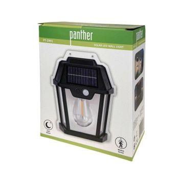 Panther PT-2991 Siyah Solar Led Bahçe Lambası