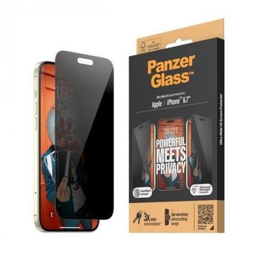 Panzerglass iPhone 15 Plus UWF Privacy WA Ekran Koruyucu