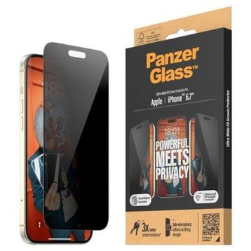 Panzerglass iPhone 15 UWF Privacy WA Ekran Koruyucu