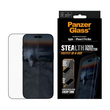 Panzerglass iPhone 17 Pro Max Ultra Geniş Uyumlu Fastfit Stealth Siyah Çerçeveli Ekran Koruyucu