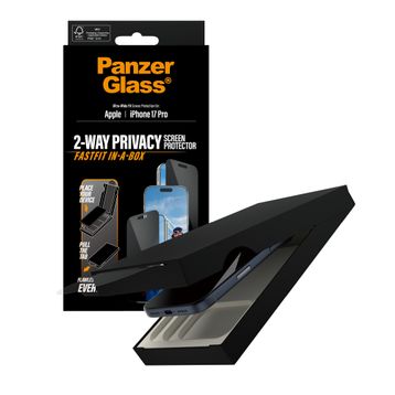 Panzerglass iPhone 17 Pro Privacy Siyah Çerçeve Ultra Geniş Fastfit Ekran Koruyucu
