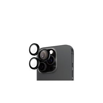 Panzerglass iPhone 17 Pro / Pro Max / 16 Pro / Pro Max Hoops Siyah Kamera Lens Koruyucu