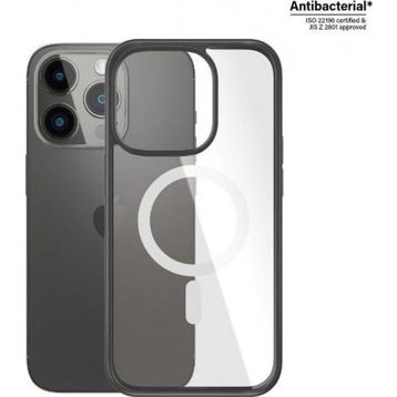 PanzerGlass Magsafe Clearcase Çerceveli 2.4 iPhone 14 Pro Kapak Siyah Kılıf