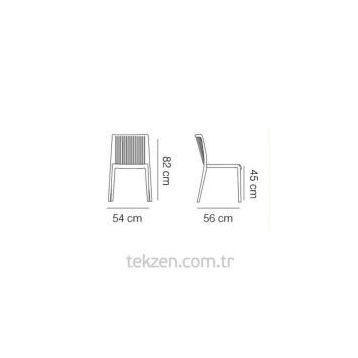 Papatya Cool Kırmızı Sandalye