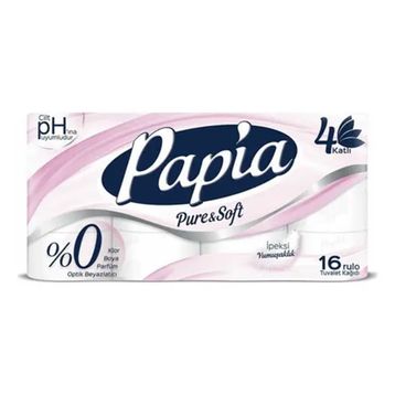 Papia Pure Soft 4 Katlı 16'lı Tuvalet Kağıdı
