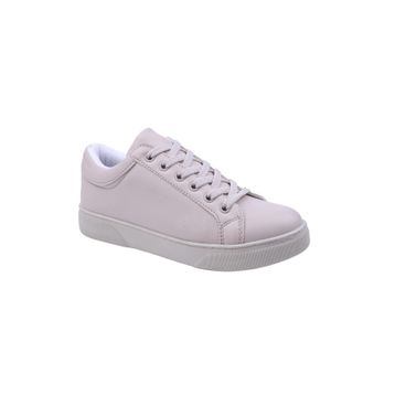 Papuç Sepeti 2598 Krem Kadın Günlük Sneaker Ayakkabı