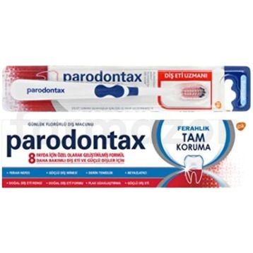 Paradontax Ferahlık Tam Koruma Diş Eti Uzmanı Fırça + 50 ml Diş Macunu
