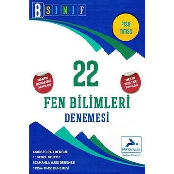 Paraf Yayınları 8. Sınıf Fen Bilimleri 22'li Branş Deneme