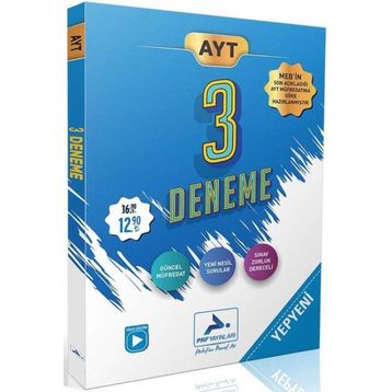 Paraf Yayınları AYT 3 Deneme