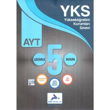Paraf Yayınları AYT 5 Çözümlü Deneme