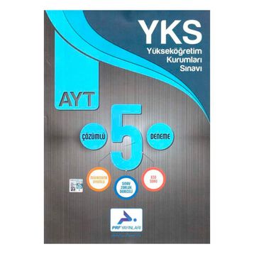 Paraf Yayınları AYT 5 Çözümlü Deneme