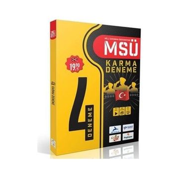 Paraf Yayınları MSÜ Karma 4'lü Deneme