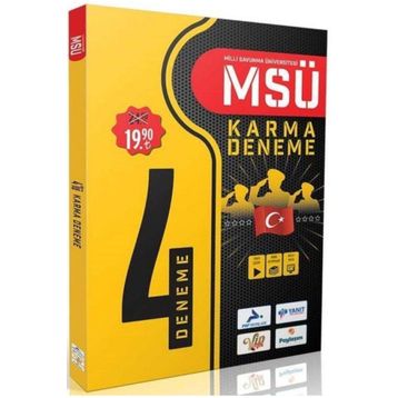 Paraf Yayınları MSÜ Karma 4'lü Deneme