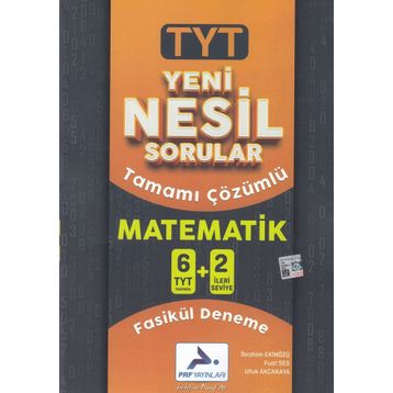 Paraf Yayınları TYT Matematik Yeni Nesil Sorular Fasikül Deneme
