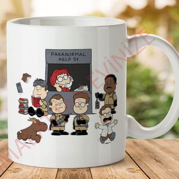Paranormal Help Ghostbusters Peanuts Baskılı Kupa