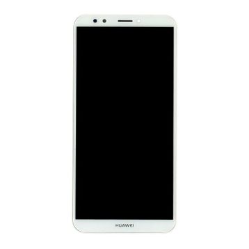 Parça Bankası Huawei Y7 Prime 2018 Çıtalı Beyaz Dokunmatik Lcd Cep Telefonu Ekranı