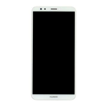 Parça Bankası Huawei Y7 Prime 2018 Çıtalı Beyaz Dokunmatik Lcd Cep Telefonu Ekranı