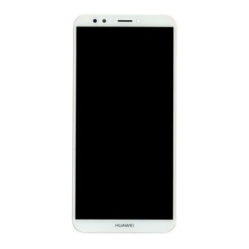 Parça Bankası Huawei Y7 Prime 2018 Çıtalı Beyaz Dokunmatik Lcd Cep Telefonu Ekranı
