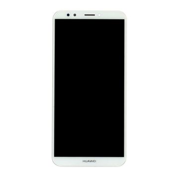 Parça Bankası Huawei Y7 Prime 2018 Çıtalı Beyaz Dokunmatik Lcd Cep Telefonu Ekranı