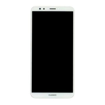 Parça Bankası Huawei Y7 Prime 2018 Çıtalı Beyaz Dokunmatik Lcd Cep Telefonu Ekranı