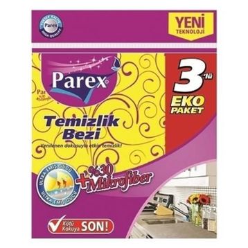 Parex %30 Mikrofiber 3'lü Temizlik Bezi